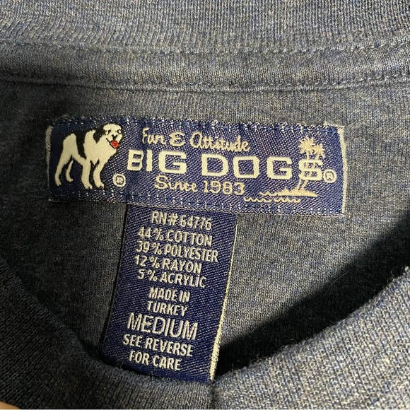 Mens Big Dogs "GET 'ER DONE!" Tomorrow L/S Embroidered Pocket T-Shirt Men’s Med - Picture 7 of 7